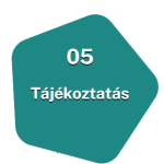 5. pont: Tájékoztatás